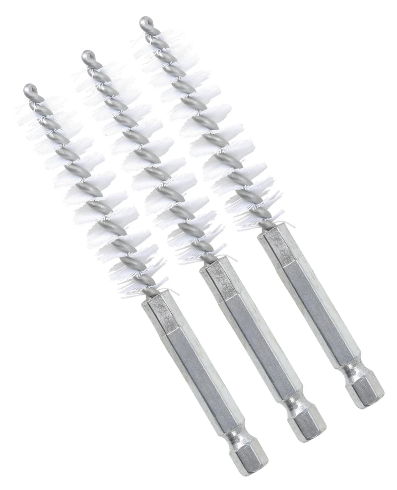 BGS 3078-13-N Nylonbürste 13mm Antrieb Außensechskant 6,3mm (1/4") 3 teilig