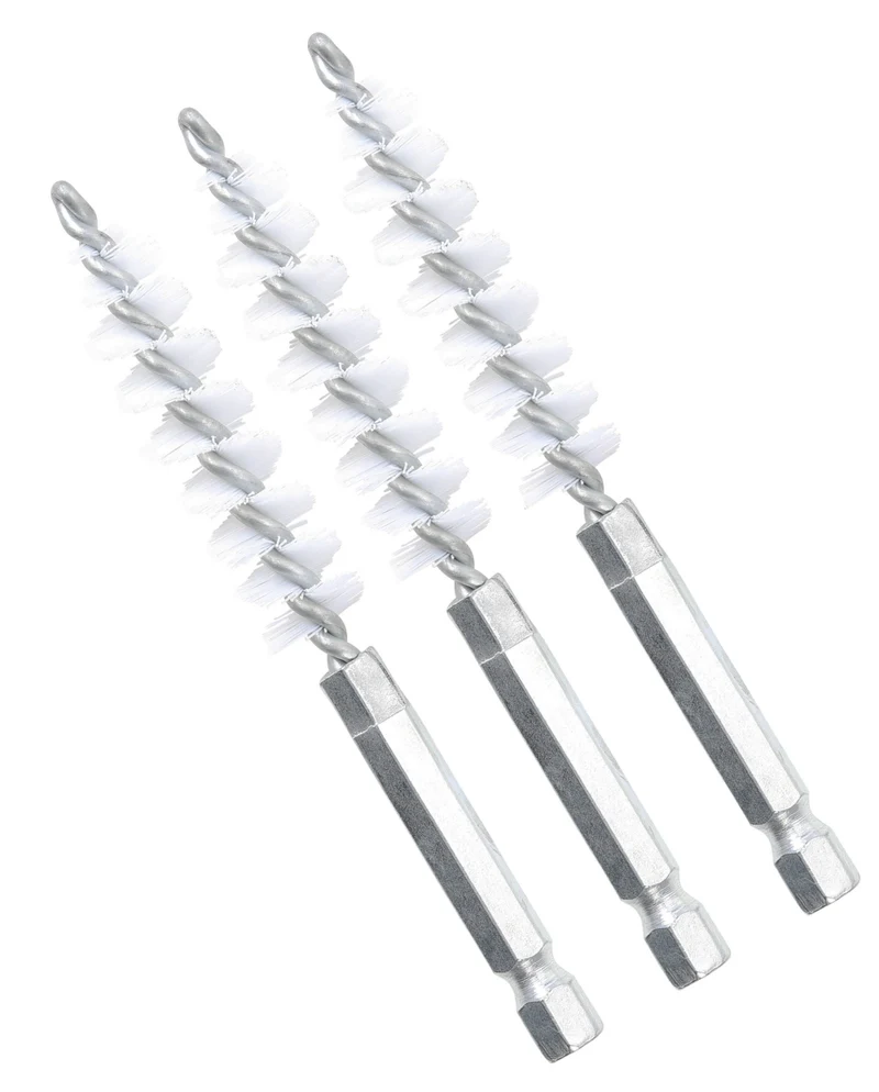BGS 3078-12-N Nylonbürste 12mm Antrieb Außensechskant 6,3mm (1/4") 3 teilig