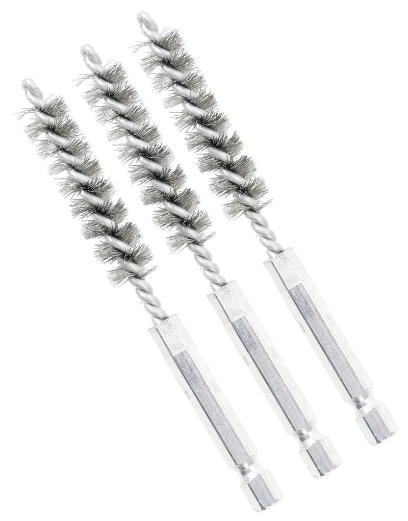 BGS 3078-11-S Stahlbürste 11mm Antrieb Außensechskant 6,3mm (1/4") 3 teilig