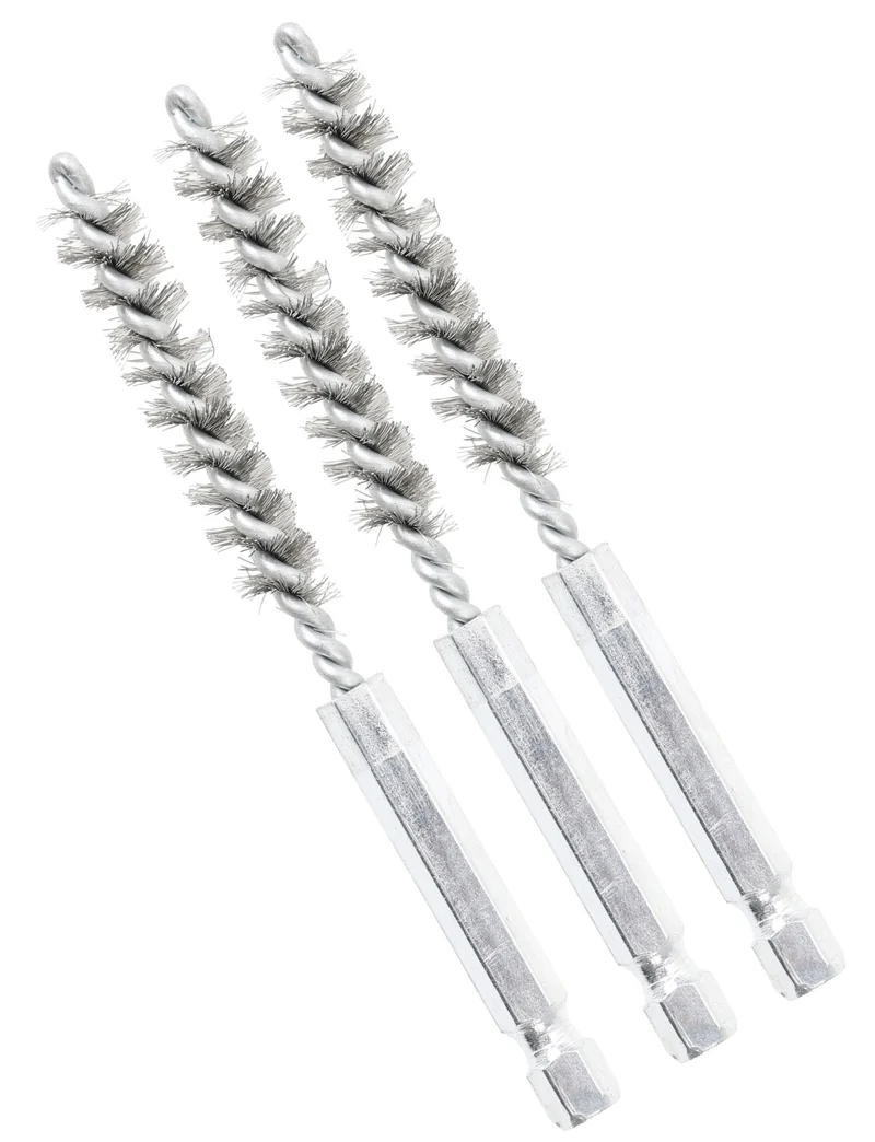 BGS 3078-9-S Stahlbürste 9mm Antrieb Außensechskant 6,3mm (1/4") 3 teilig