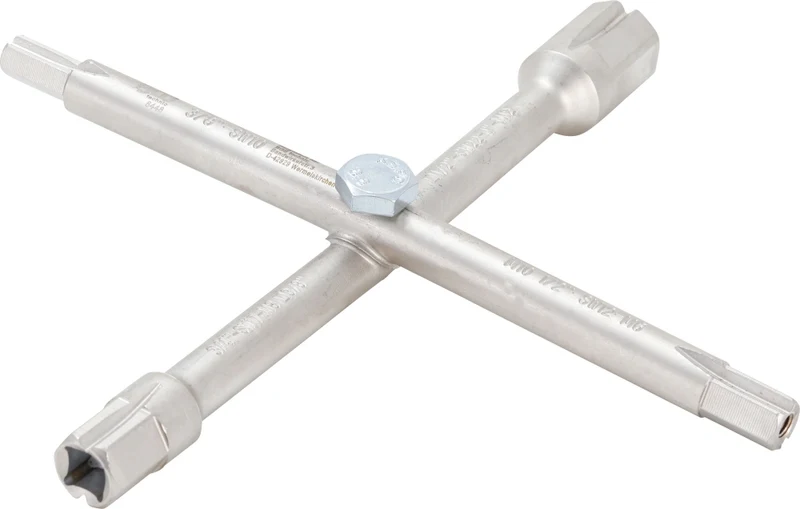 BGS 8448 Sanitär Kreuzschlüssel mit 10 Funktionen