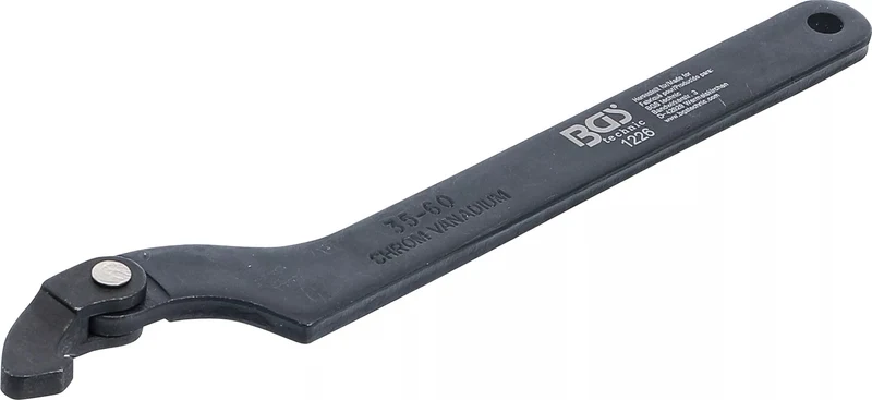 BGS 1226 Gelenk Hakenschlüssel variabel spannend Ø35-60mm Länge 175mm