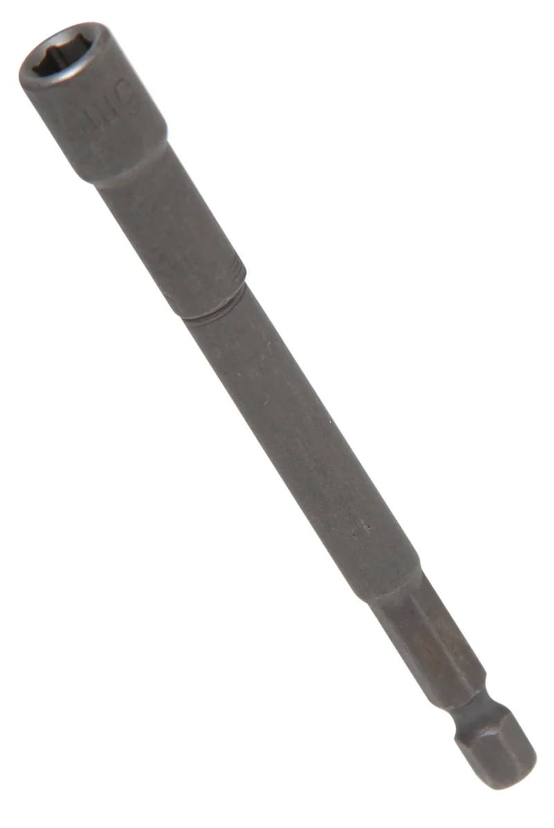 BGS 2762 Steckschlüsseleinsatz Sechskant extra lang Antrieb 6,3mm (1/4") für Bohrmaschinen SW 6mm
