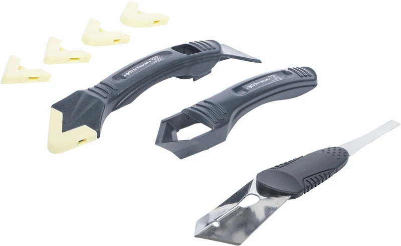 BGS DIY 85200 Satz Silikon Fugenentferner und Spachtel 8 teilig