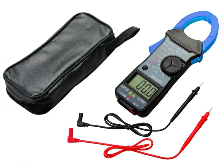BGS 2203 Zangen Multimeter Zangenmultimeter Messung Strom Spannung Widerstand mit Tasche