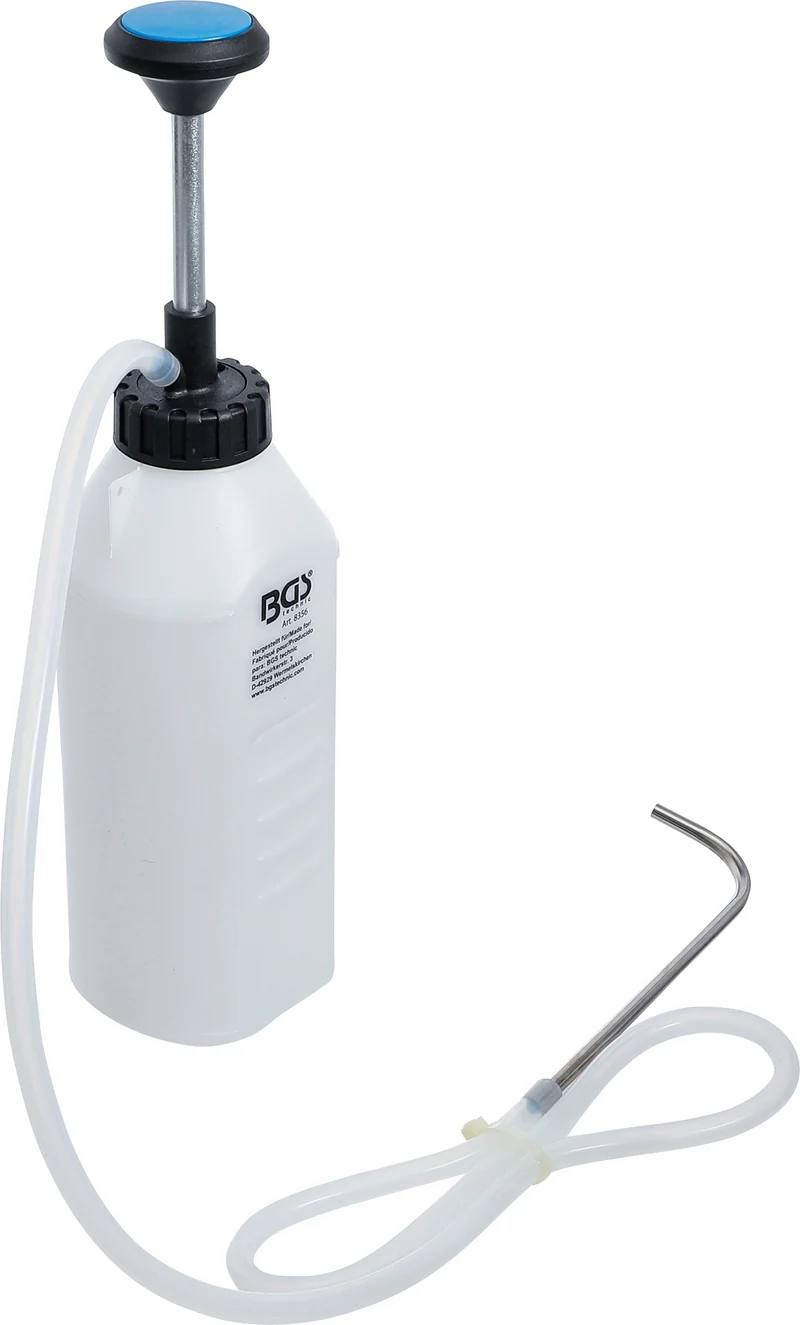 BGS 8356 Umfüllpumpe Einfüllpumpe Handpumpe 1 Liter für Öl Bremsflüssigkeit Reinigungsmittel