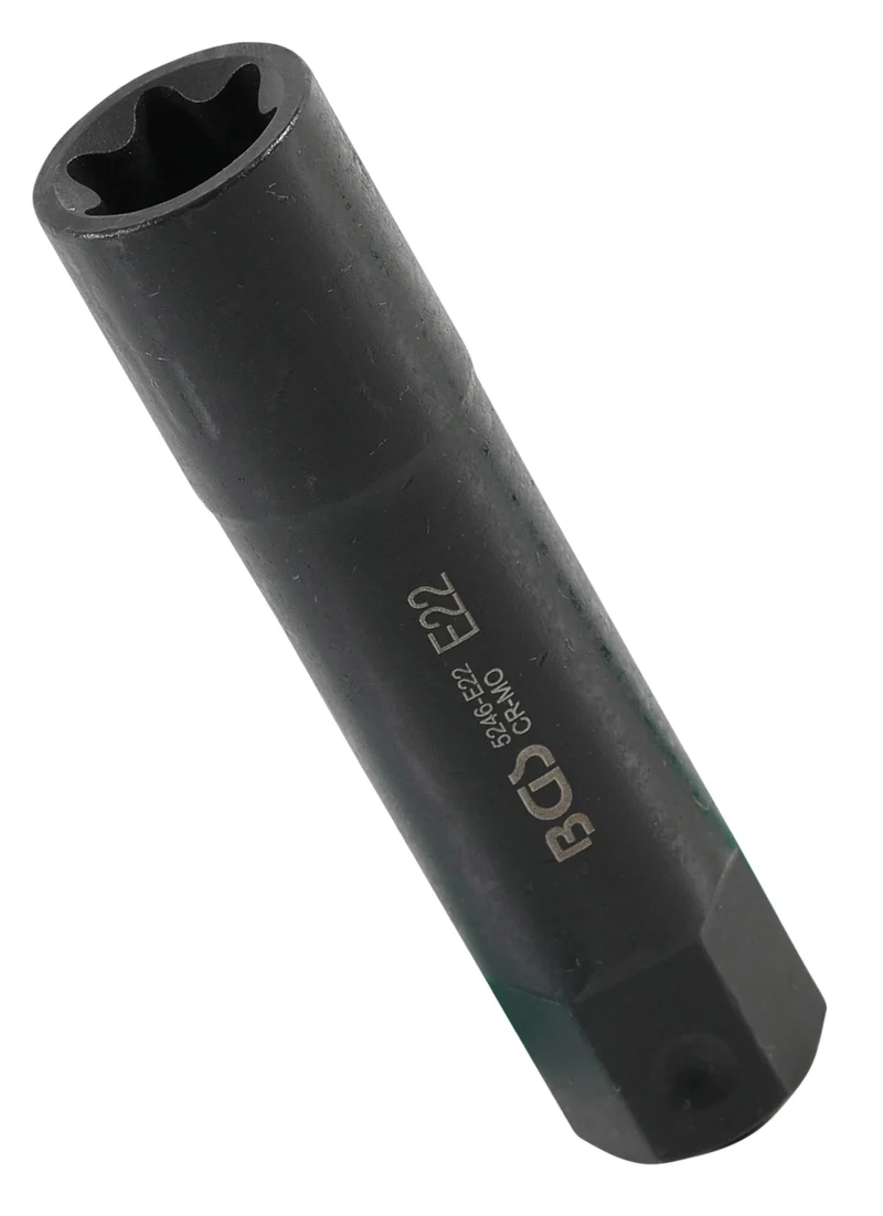BGS 5246-E22 Steckschlüsseleinsatz E-Profil extra lang Antrieb 22mm SW E22