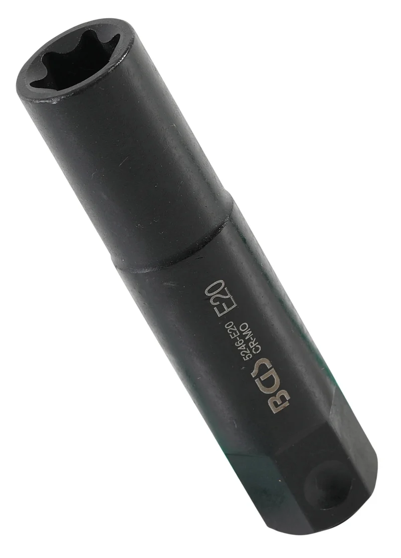BGS 5246-E20 Steckschlüsseleinsatz E-Profil extra lang Antrieb 22mm SW E20