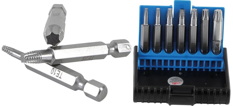BGS 5284 Satz Ausdreher für Schrauben defektes T-Profil (für Torx) T10 - T40