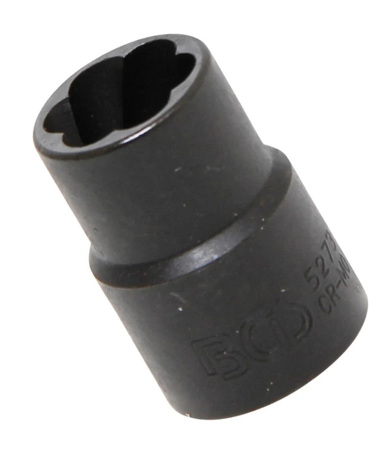 BGS 5273 Steckschlüsseleinsatz Spiralprofil Schraubenausdreher SW 13mm Antrieb 10mm (3/8")