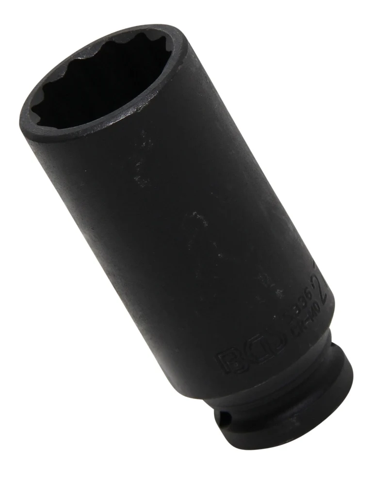 BGS 5336 Impact Nuss / Krafteinsatz Zwölfkant SW 27mm Antrieb 12,5mm (1/2") für Schlagschrauber geeignet