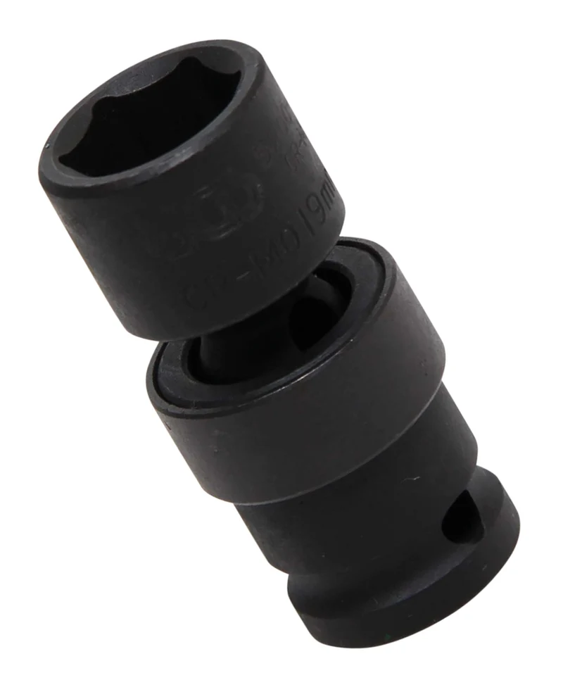 BGS 5200-19 Kraft Kugelgelenkeinsatz Impact Nuss SW 19mm Antrieb 12,5mm (1/2") für Schlagschrauber geeignet