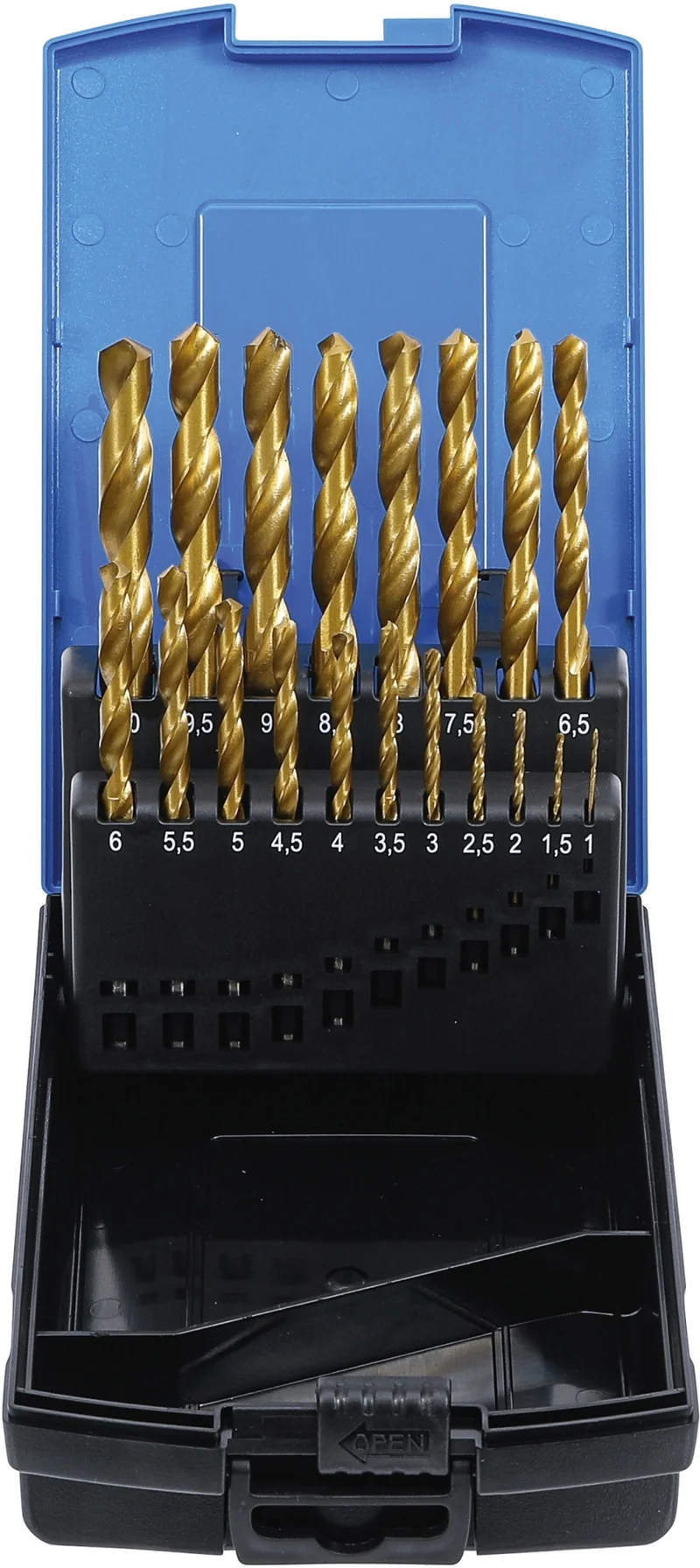 BGS 2013 Satz Spiralbohrer HSS titan-nitriert 1 - 10mm 19 teilig