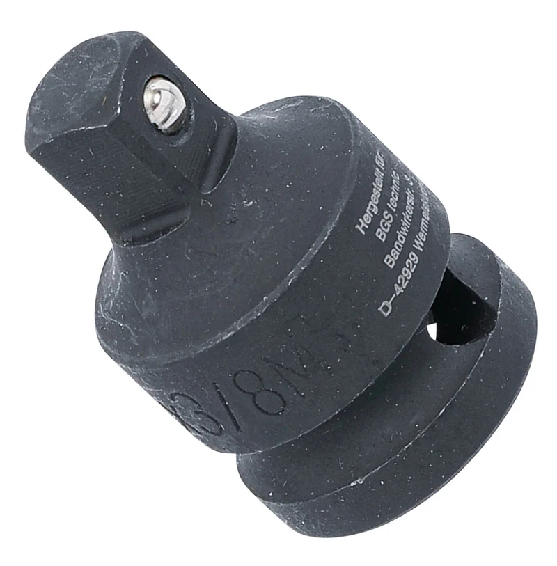 BGS 173 Kraft Steckschlüssel Adapter Innenvierkant 12,5mm (1/2") - Außenvierkant 10mm (3/8")