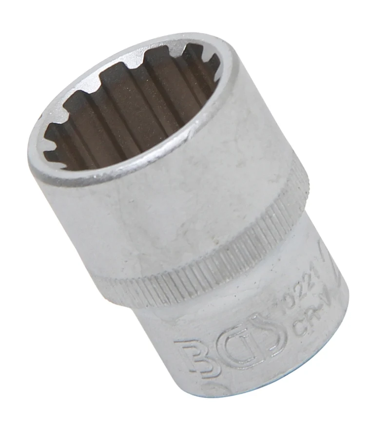 BGS 10221 Nuss / Stecknuss / Steckschlüsseleinsatz Gear Lock SW 21mm Antrieb 12,5mm (1/2")
