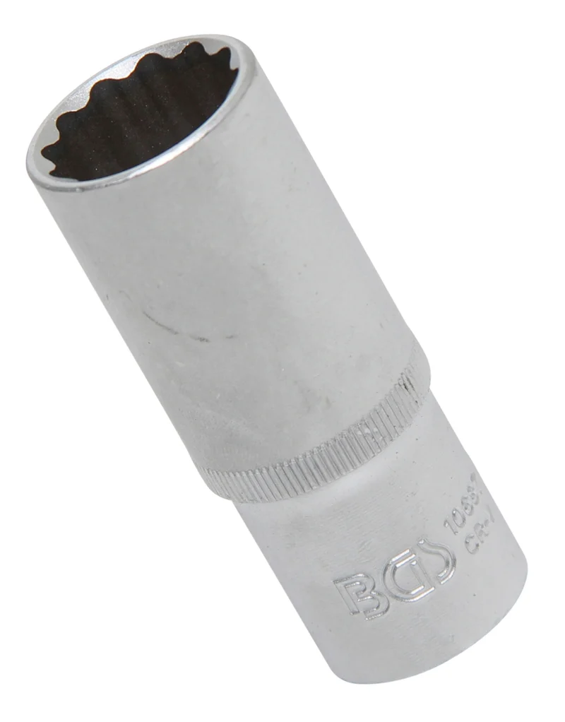 BGS 10687 Nuss / Stecknuss / Steckschlüsseleinsatz Zwölfkant tief SW 22mm Antrieb 12,5mm (1/2")