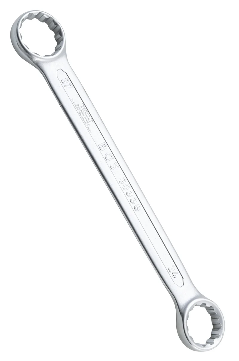 BGS 30338 Doppelringschlüssel extra flach SW 24 x 27mm metrisch kalt geschmiedet