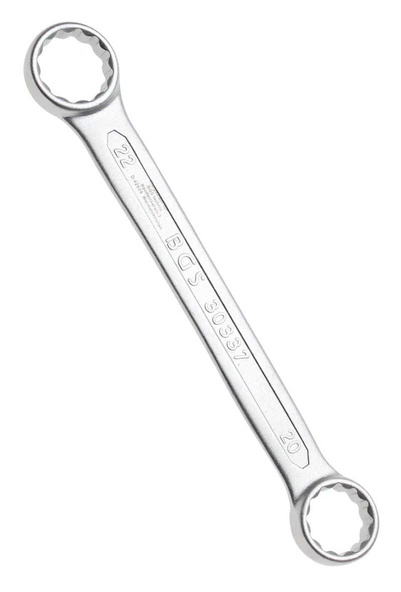 BGS 30337 Doppelringschlüssel extra flach SW 20 x 22mm metrisch kalt geschmiedet