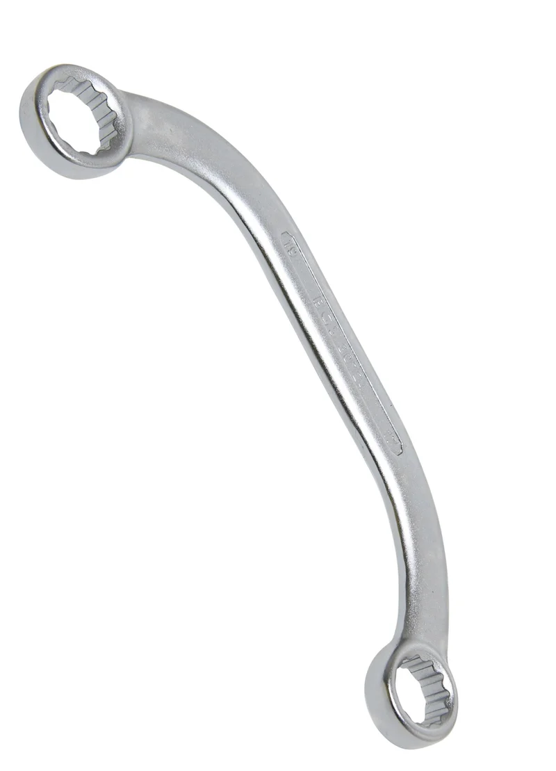 BGS 30724 Doppelringschlüssel C-Form Zwölfkant SW 17 x 19mm metrisch kalt geschmiedet