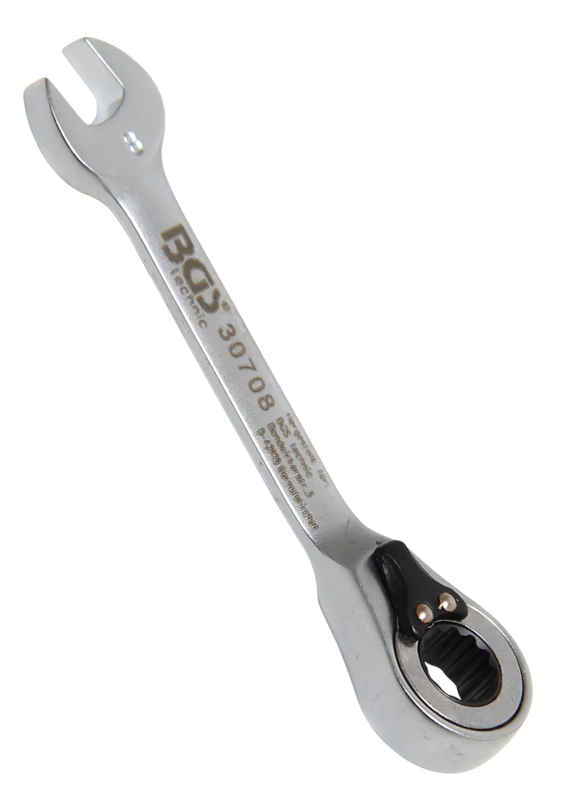 BGS 30708 Ratschenringmaulschlüssel kurz umschaltbar SW 8mm