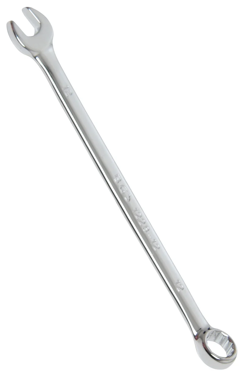BGS 1228-12 Ringmaulschlüssel extra lang SW 12mm metrisch kalt geschmiedet hochglanz