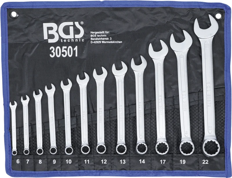 BGS 30501 Satz Ringmaulschlüssel SW 6 - 22mm metrisch 12 teilig