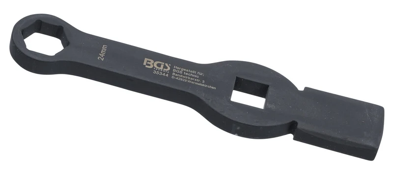 BGS 35344 Schlag-Ringschlüssel Sechskant mit 2 Schlagflächen SW 24mm