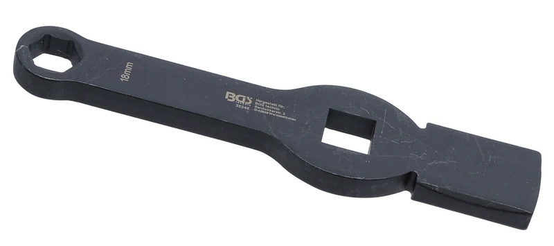 BGS 35348 Schlag-Ringschlüssel Sechskant mit 2 Schlagflächen SW 18mm
