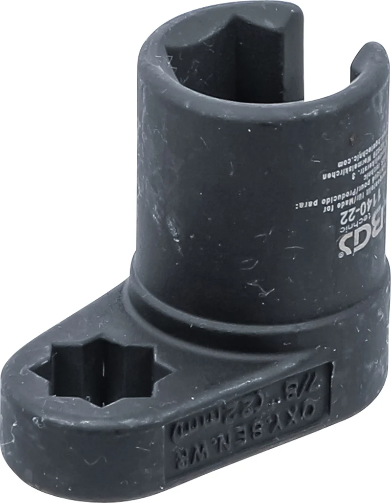 BGS 1140-22 Werkzeug Lambdasonde abgewinkelt 22mm Antrieb 12,5mm (1/2")