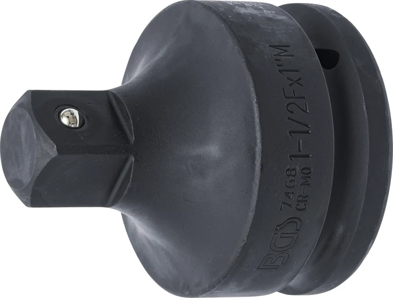 BGS 7468 Kraft Steckschlüssel Adapter Innenvierkant 38mm (1 1/2") Außenvierkant 25mm (1")