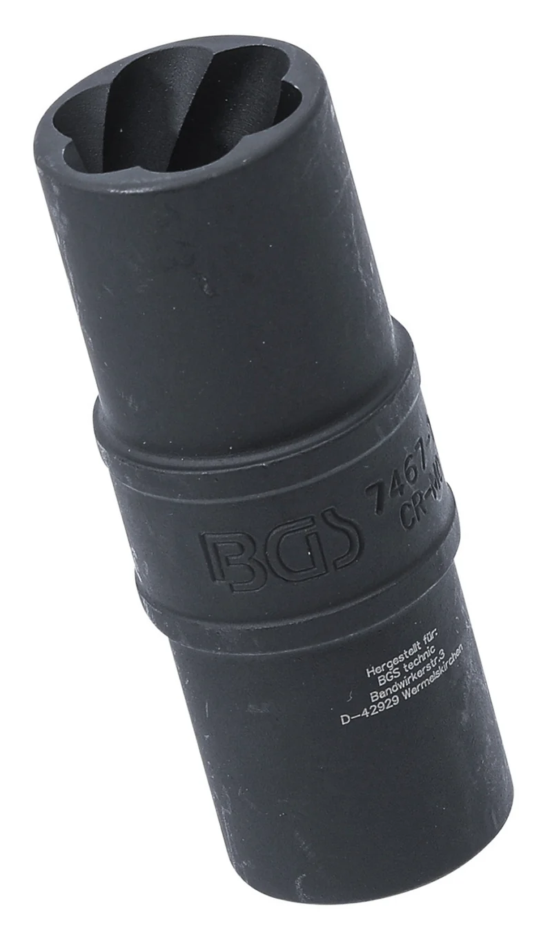 BGS 7467-19 Wendeeinsatz Kraft Spezial Schraubenausdreher 19mm 12,5mm (1/2")