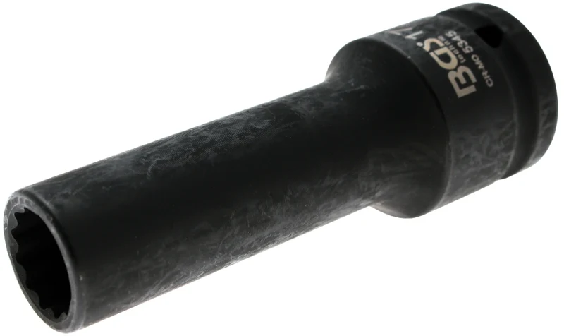 BGS 5345 Impact Nuss 17mm Zwölfkant lang/tief Antrieb 20mm (3/4") für Schlagschrauber