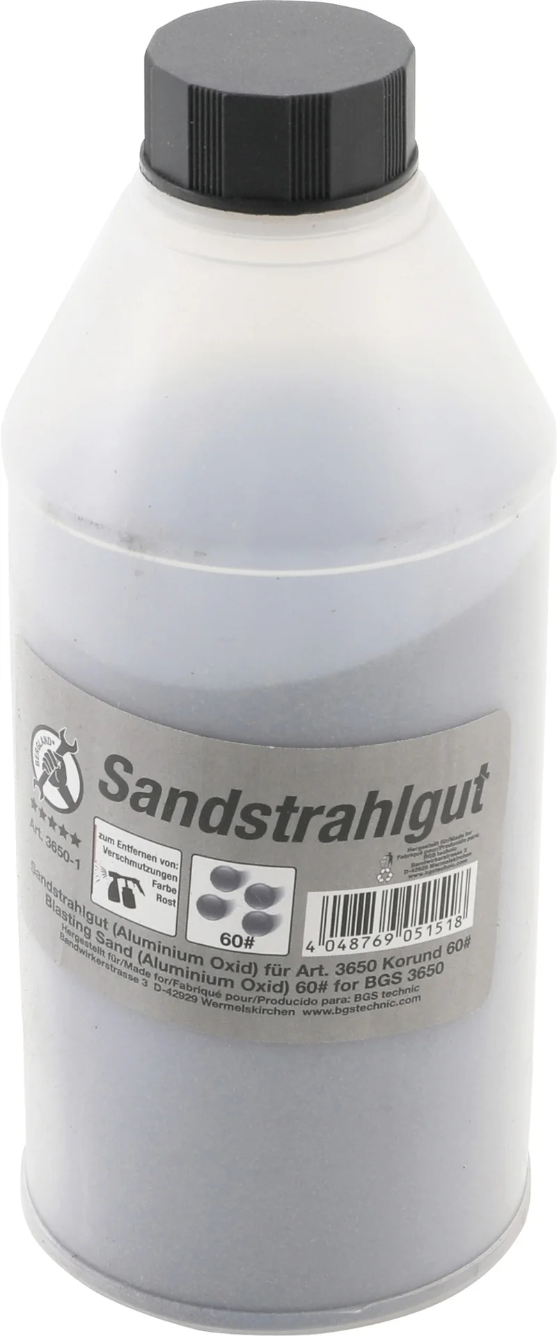 BGS DIY 3650-1 Sandstrahlgut Aluminium Oxid Korund 60# 850gr