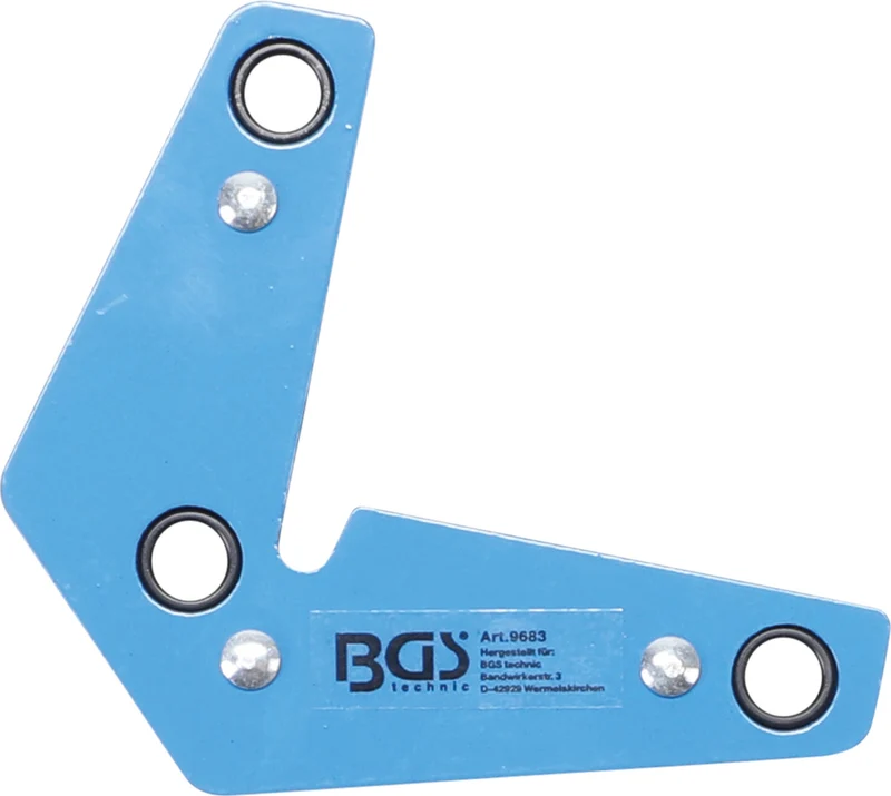 BGS 9683 Magnethalter in L-Form dreifach verwendbar 60°, 90° und 120°