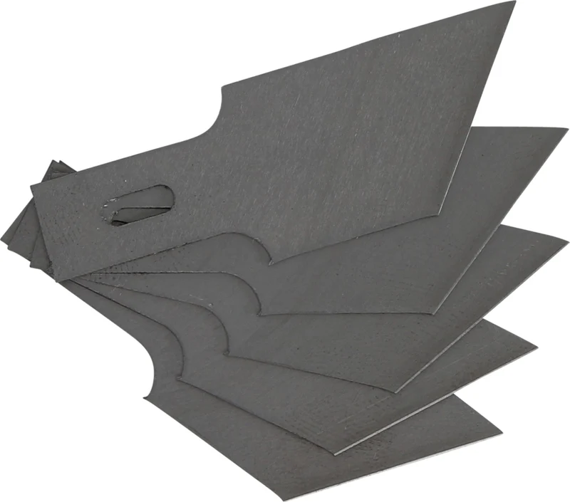 BGS 364-16x53 Satz Schaberklingen 5 Stück 0,6 x 16mm Ersatzklingen für BGS Schabersatz 364