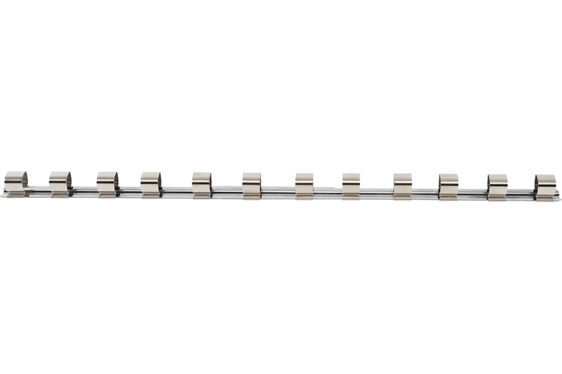 BGS 3460 Aufsteckschiene mit 12 Clips für Nüsse mit Vierkant 20mm (3/4")