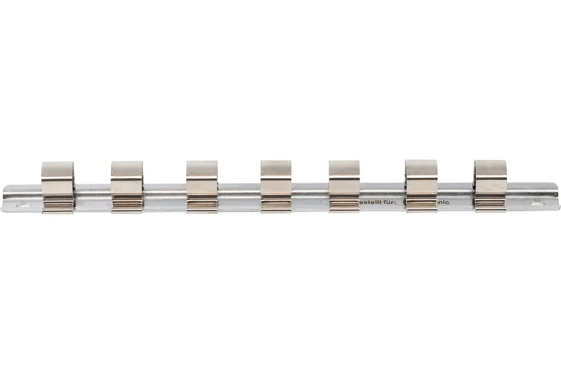 BGS 2318 Aufsteckschiene mit 7 Clips für Nüsse mit Vierkant 12,5mm (1/2")