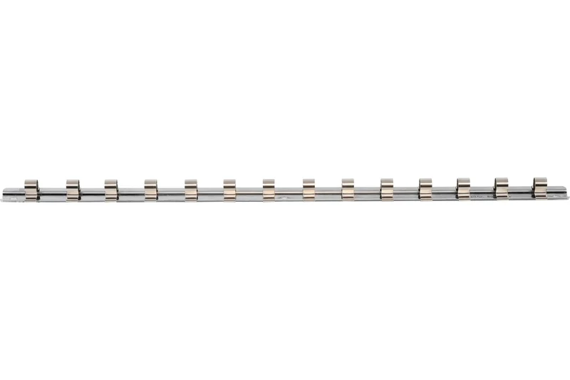 BGS 2540 Aufsteckschiene mit 15 Clips für Nüsse mit Vierkant 12,5mm (1/2")