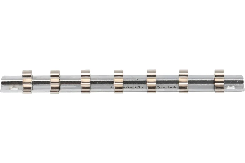 BGS 2316 Aufsteckschiene mit 7 Clips für Nüsse mit Vierkant 6,3mm (1/4")