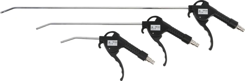 BGS DIY 3294 Satz Druckluft Ausblaspistolen Länge 110 & 300 & 500mm 3 teilig