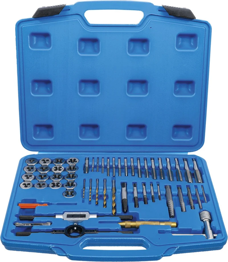 BGS 70105 Satz Gewindeschneider Zoll 1/4" - 1" 56 teilig