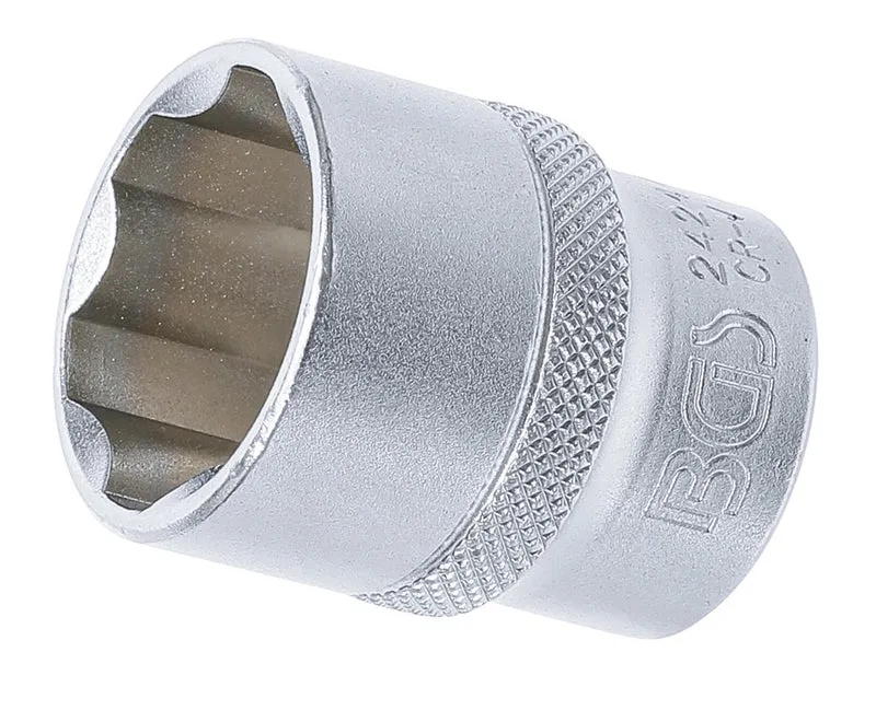 BGS 2424 Nuss / Stecknuss 24mm Super Lock Wellenprofil Antrieb 12,5mm (1/2")
