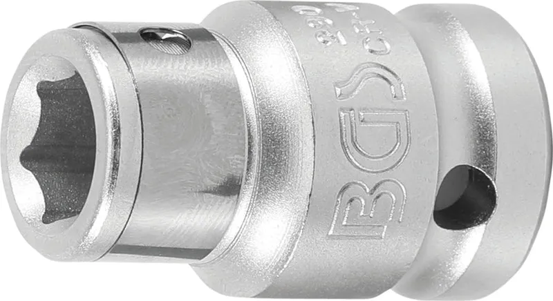 BGS 290 Bit Adapter mit Haltekugel Innenvierkant 12,5mm (1/2") auf Innensechskant 10mm (3/8")
