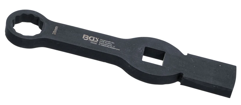BGS 35336 Ring-Schlagschlüssel 26mm Profil Zwölfkant mit 2 Schlagflächen