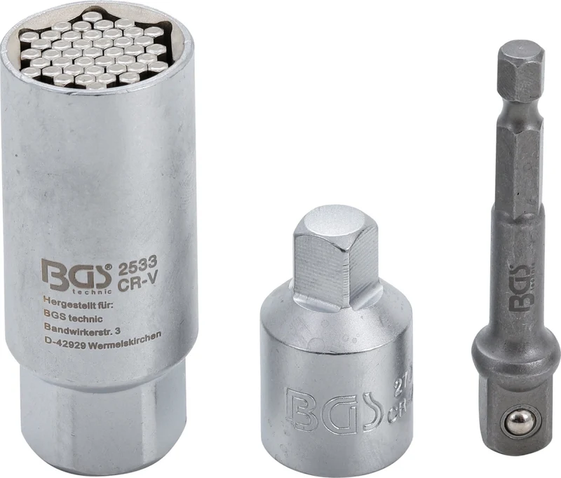 BGS 92533 Multieinsatz mit Adapter-Satz 10mm (3/8") SW 9 - 21mm
