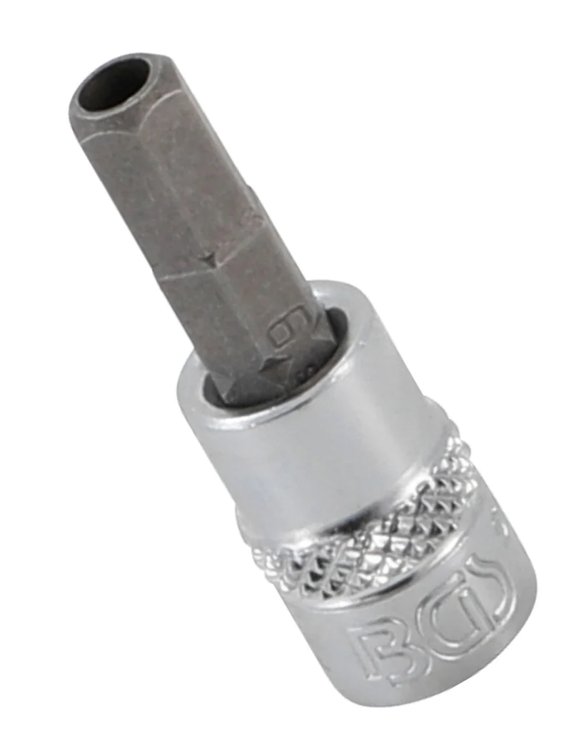 BGS 5156-6 Biteinsatz Innensechskant mit Bohrung 6mm HX6 Länge 38mm Antrieb 6,3mm (1/4")