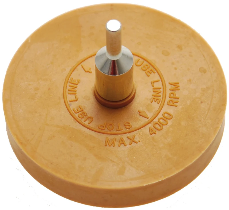 BGS 3999 Folienradierer glatt Ø 90mm mit Aufspanndorn Ø6mm