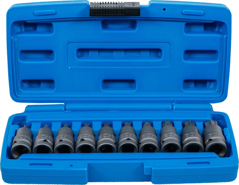 BGS 5097 Satz Torx Einsätze für Schlagschrauber Antrieb 12,5mm (1/2") 10 teilig