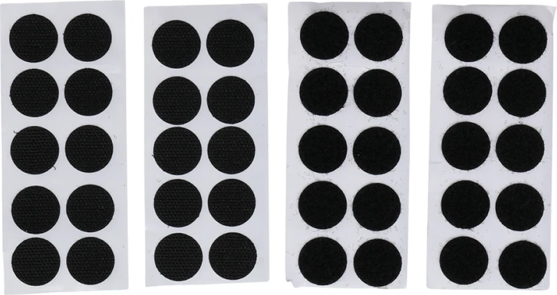 BGS DIY 80557 Klettpunkte selbstklebend schwarz 40-teilig