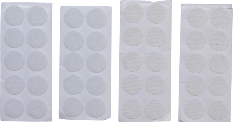 BGS DIY 80555 Klettpunkte selbstklebend weiß 40-teilig